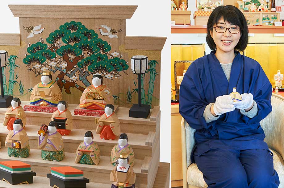 立雛(神雛)1.5号 奈良一刀彫(木彫) その2 立雛(神雛)1.5号 奈良一刀彫