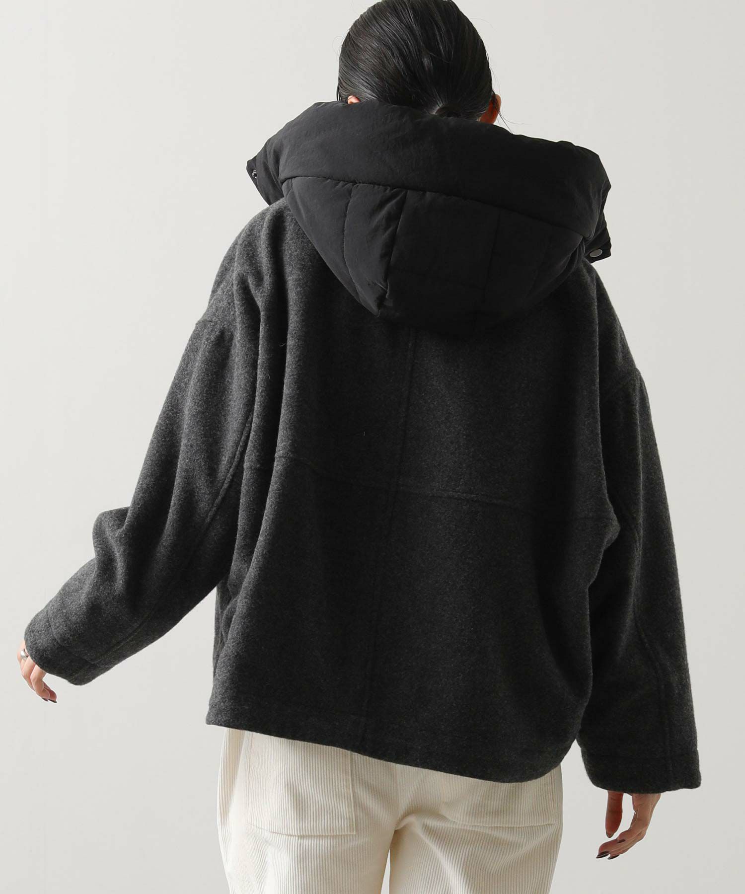 Gready Brilliantフード付ウールショート | SEKIMIKI Online