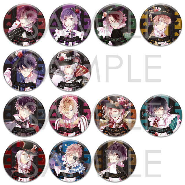 DIABOLIK LOVERS HEARTLAND▽VAMPIRES ビッグ缶バッジ | 乙女向け通販
