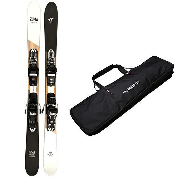 スキーケース付 ZUMA ショートスキー KRU:Z SHORT 120cm＋ルック