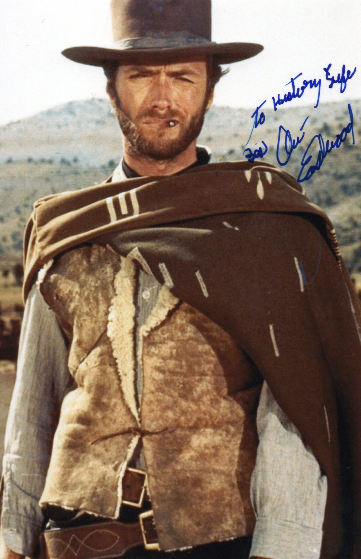Clint Eastwood - Signed Photo - A Fistful of Dollars