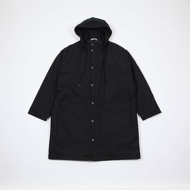 AURALEE FINX NYLON BATTING HOODED COAT [A8AC01NO]