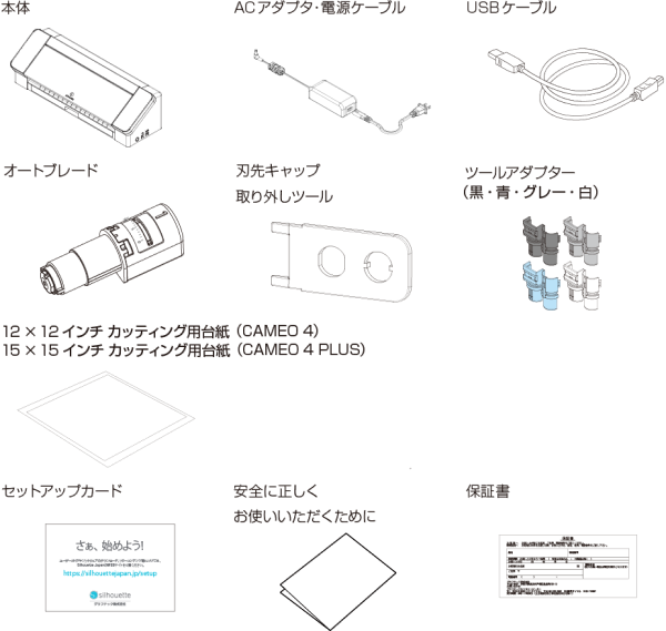 製品のセットアップ | シルエットジャパン