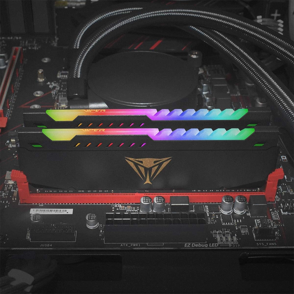 Kit Ram Patriot Viper Steel RGB DDR4 32GB (2x16B) 3200MHz - SIPO