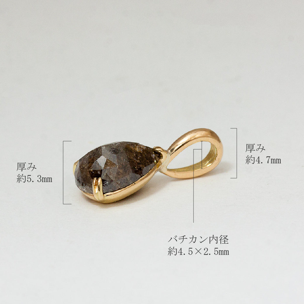 ♢容音♢K18 大粒ゴシェナイト5.25ct チャ―ム ペンダントトップ ♢容音