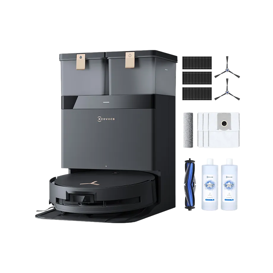 DEEBOT T50 OMNI ロボット 掃除機（超薄型、吸引力15,000Pa、毛絡ま