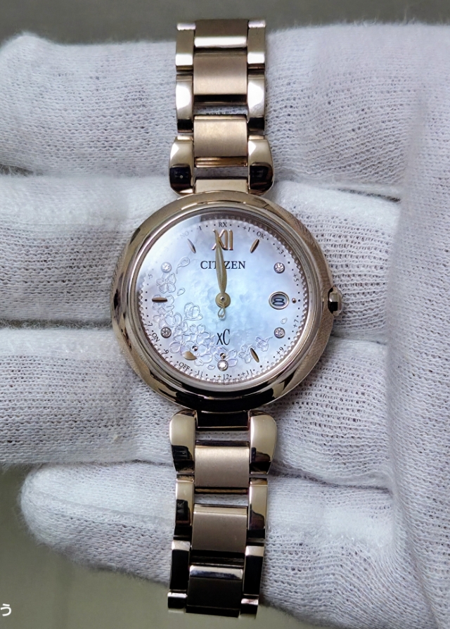 ピンクの【シチズン xc ES9467-89N】エッチング | 欲しいっなかいしう