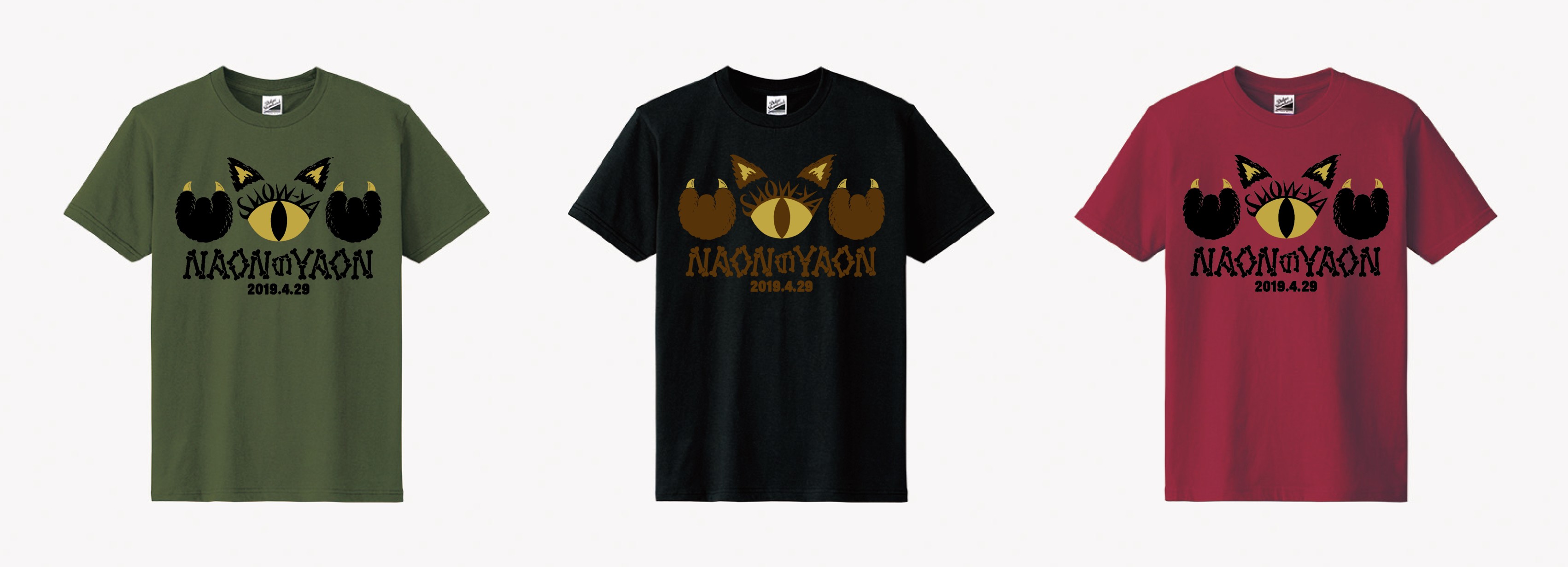 SHOW-YA プロデュース☆NAONのYAON 2019年 ツアー Tシャツ