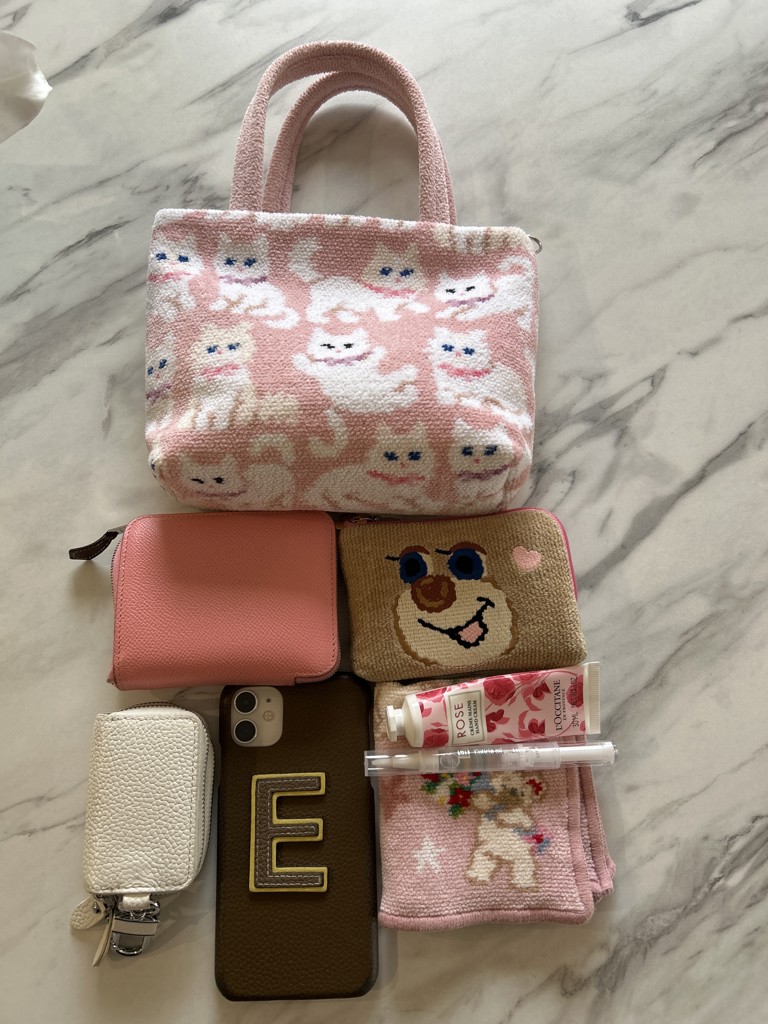 モフモフネコチャン バッグ L/MNC-260285(ペールピンク): LOVERARY BY