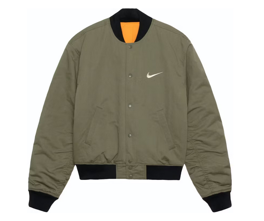 Stussy x Nike Reversible Varsity Jacket (Asia Sizing)Medium Olive