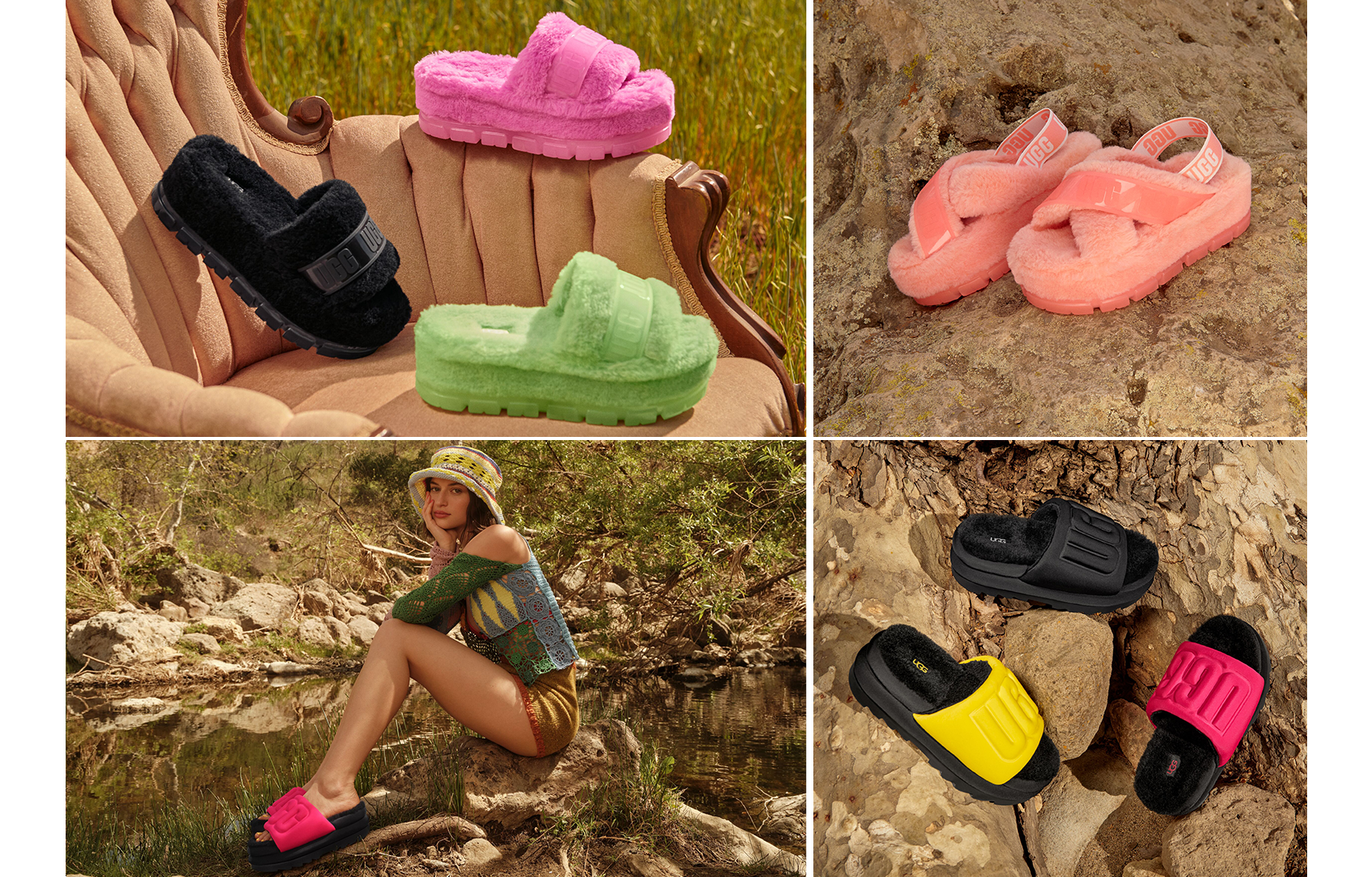 アグ」から夏の新作サンダルが登場――ファーサンダルからジェンダーレス