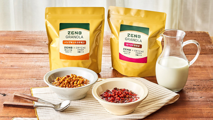 ZENBグラノーラ」 オリゼの発酵技術生かしたコラボ2品 WEBで限定販売 - PBF