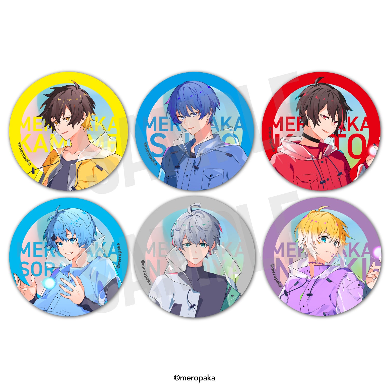 2月中旬頃発送予定］めろぱかランダム缶バッジ めろんめろでぃーver