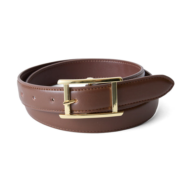 HASHIBAMI【Ha-2404-415 ビッグバックル 30mm レザーベルト】ダーク