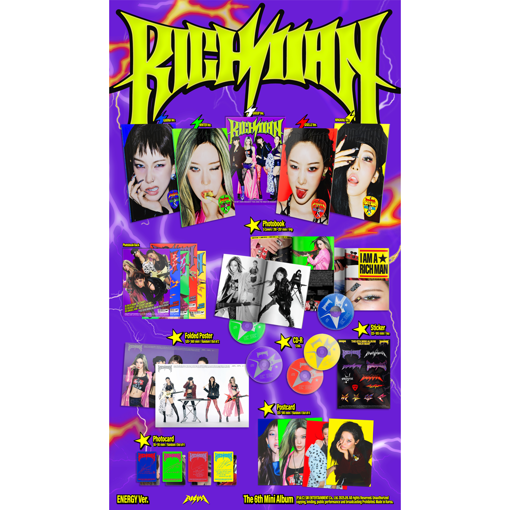 The 6th Mini Album 'Rich Man' (ENERGY Ver.) (KARINA Version