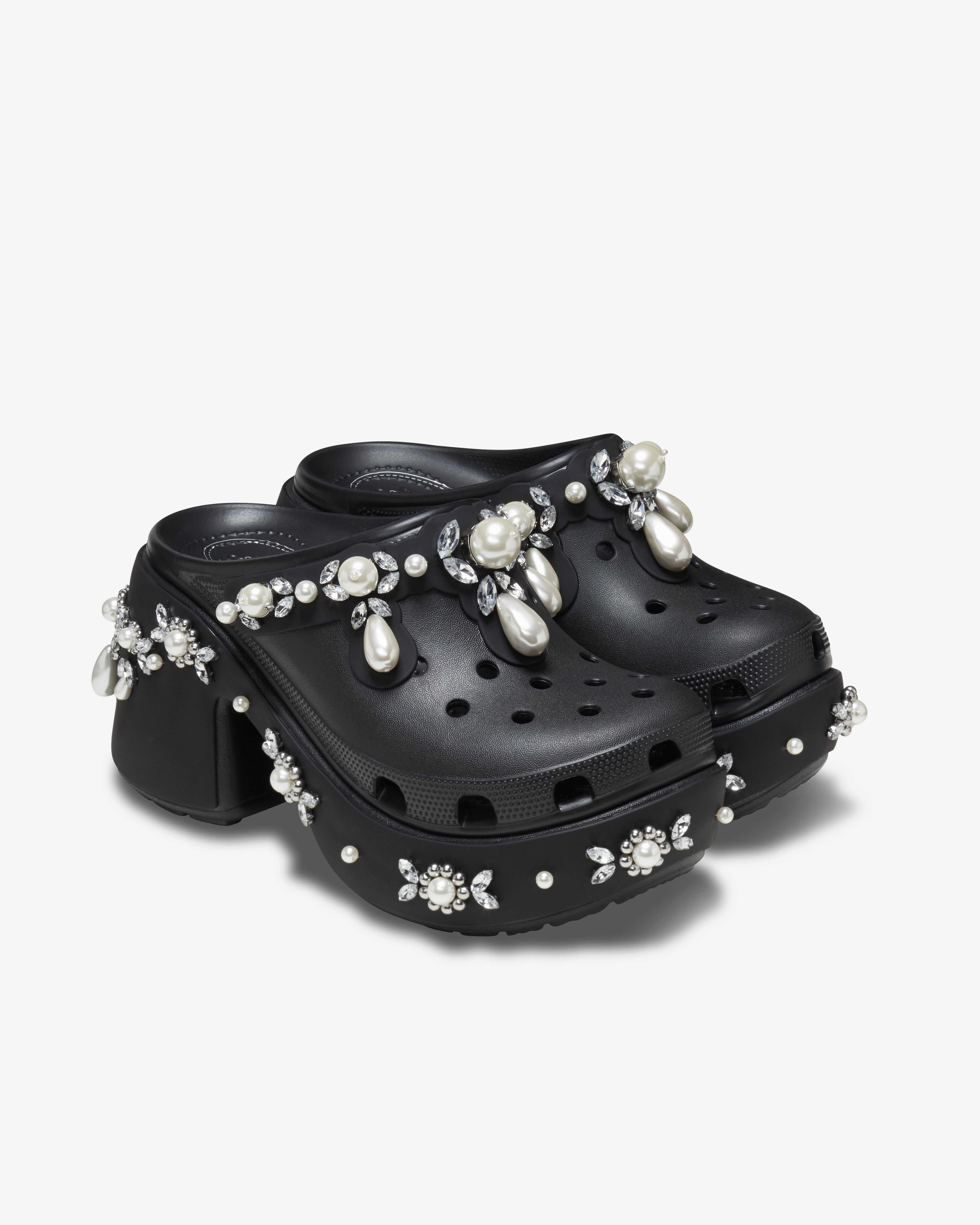 Simone Rocha: Crocs Siren Spiked (Black) | DSMNY E-SHOP