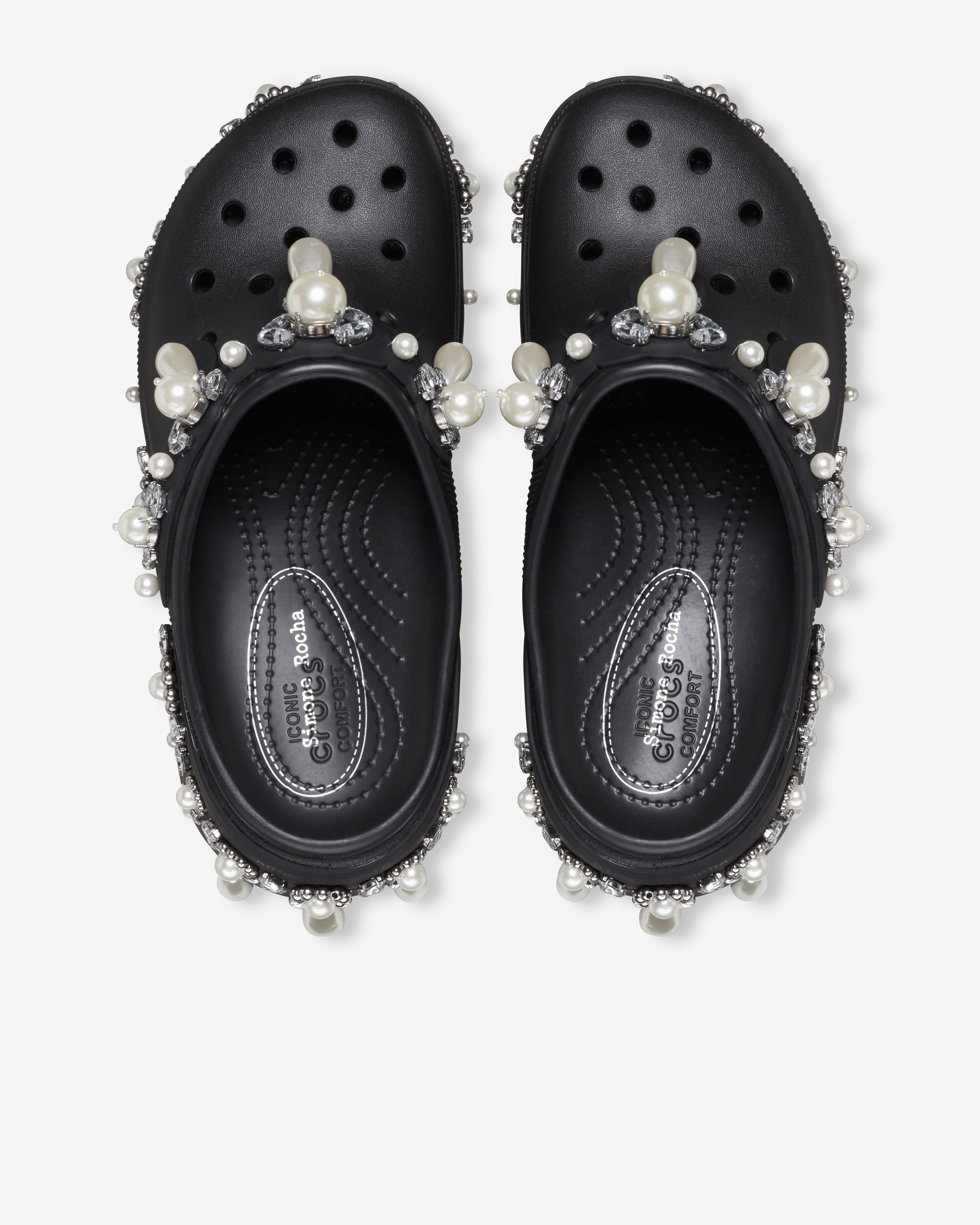 Simone Rocha: Crocs Siren Spiked (Black) | DSMNY E-SHOP