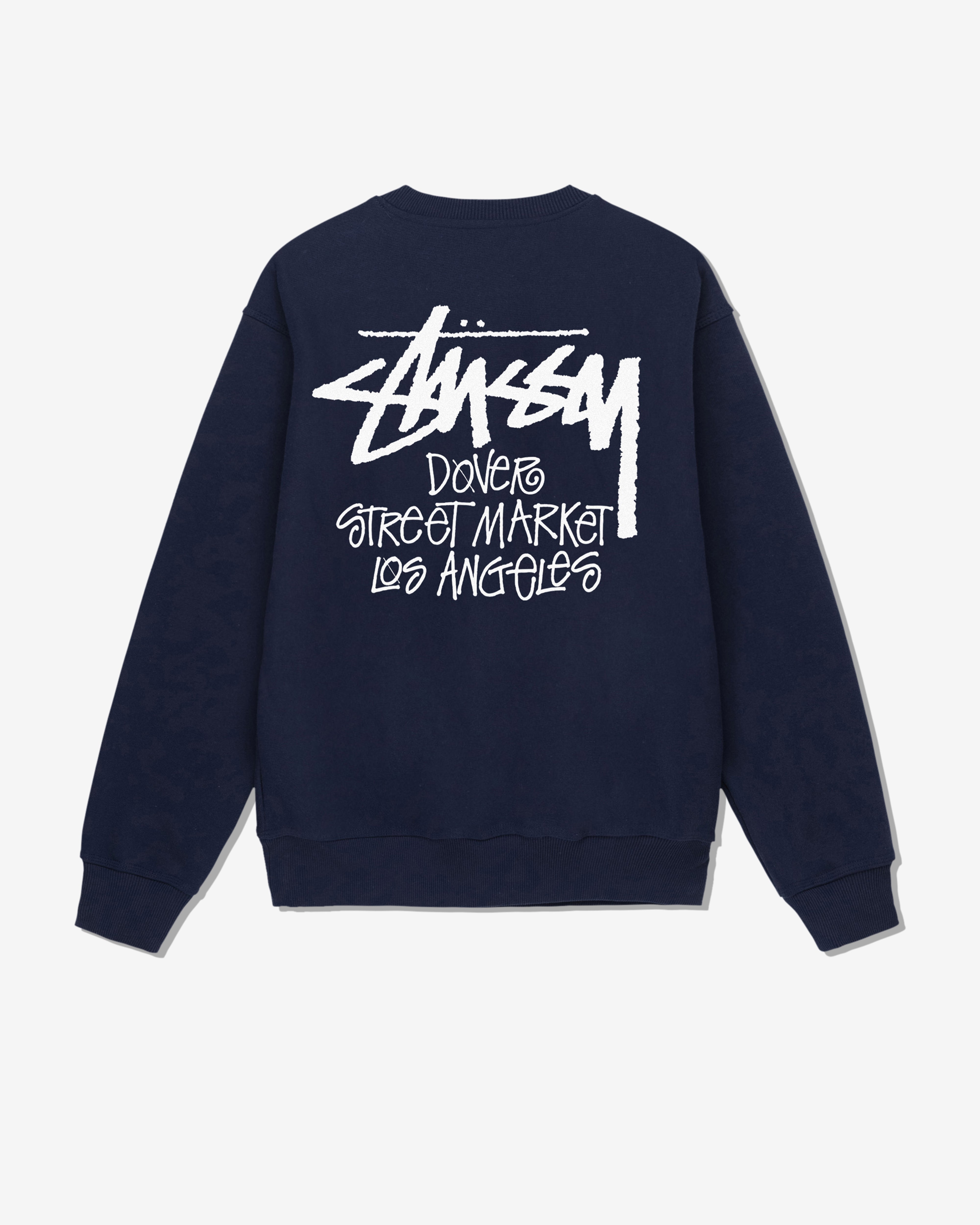 Stüssy: Men's DSM Los Angeles Crew (Navy) | DSMNY E-SHOP