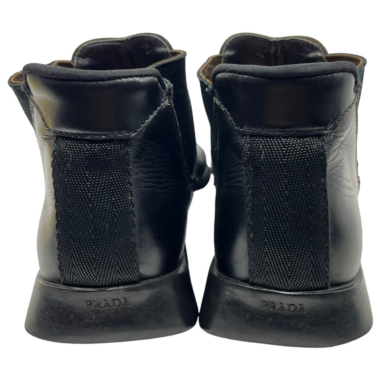 PRADA(プラダ) 00's Archive square toe side gore boots アーカイブ