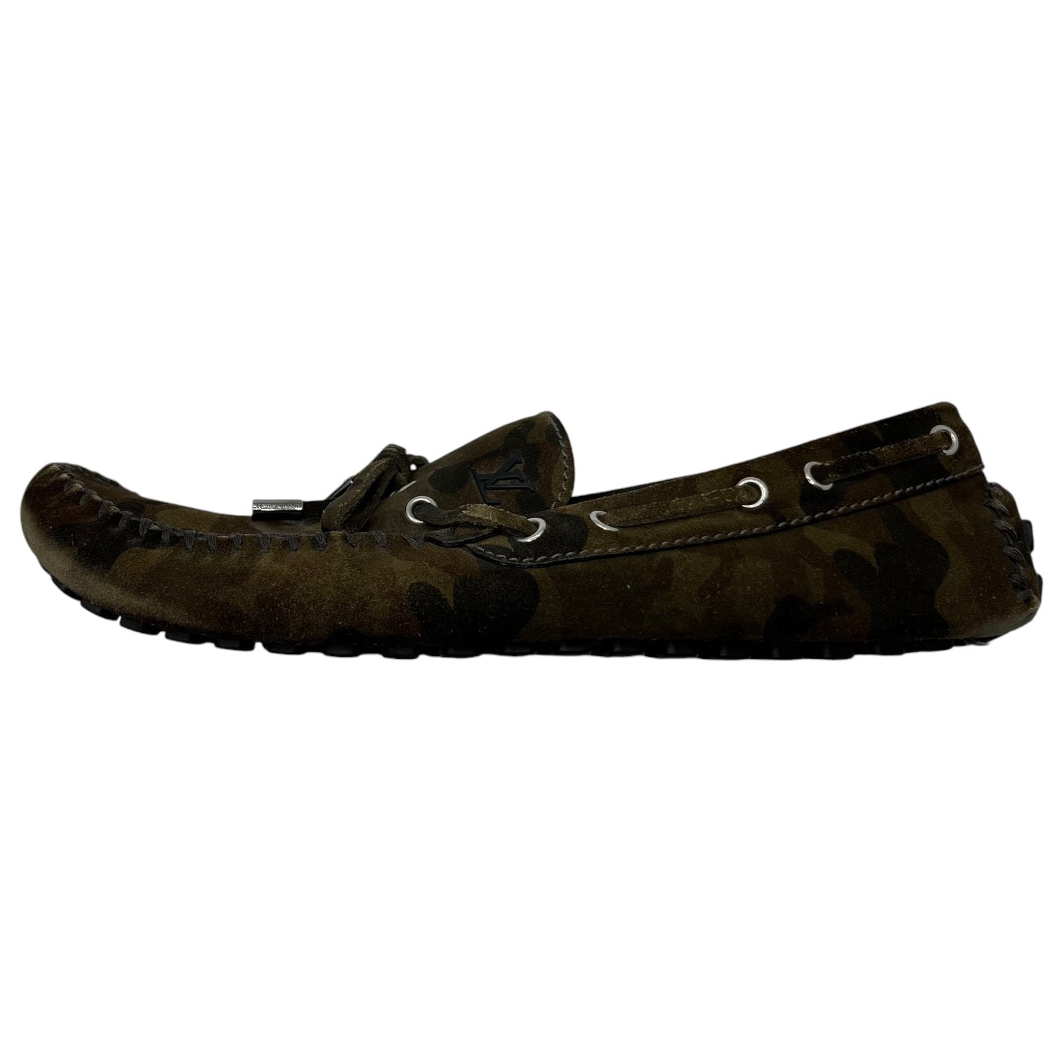 LOUIS VUITTON(ルイヴィトン) Camouflage moccasin driving shoes