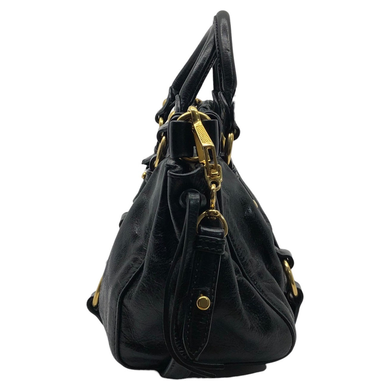 miumiu(ミュウミュウ) VITELLO LUX マテラッセ 2WAY レザー ショルダー