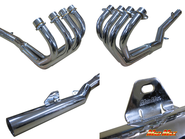 MADMAX製 ジェイド250/JADE(MC23)用ショート管マフラー メッキ [株式
