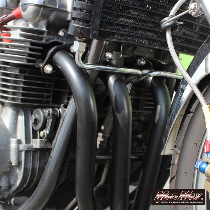 MADMAX製 ショート管マフラー ゼファー750/RS ブラック [株式会社