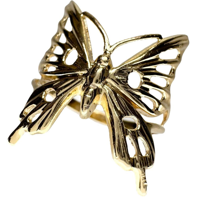 11号 バタフライ/蝶モチーフ リング・指輪 K18ゴールド 18金 2.5g