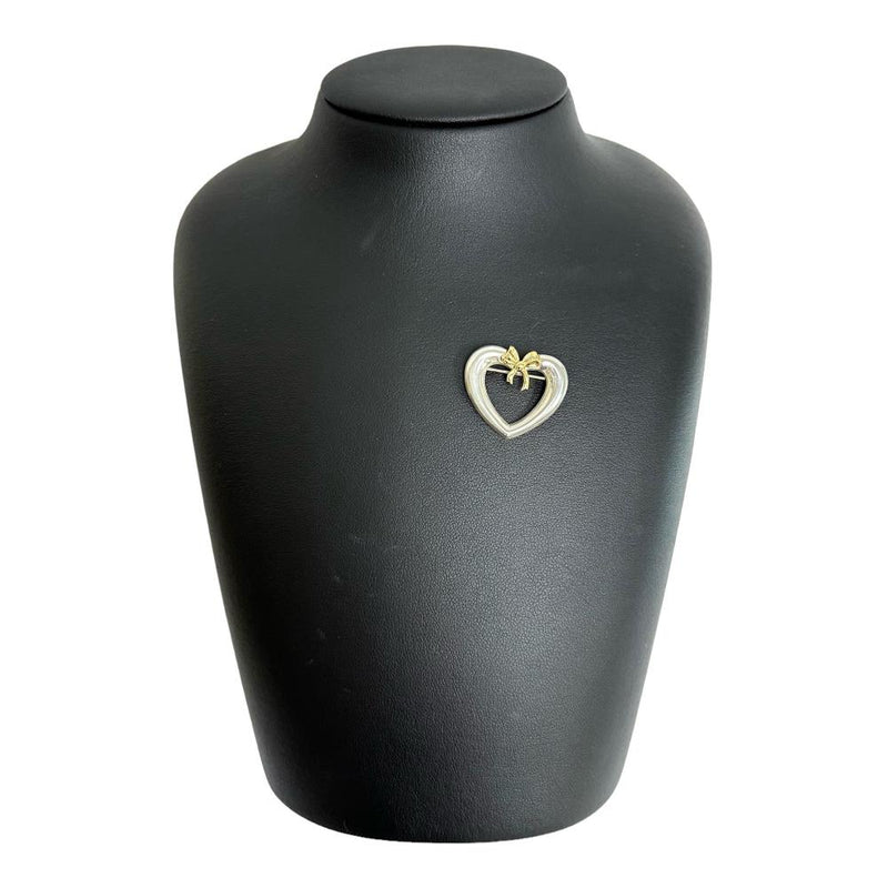 TIFFANY&Co./ティファニー】 ハート リボン ブローチ シルバー925/K18