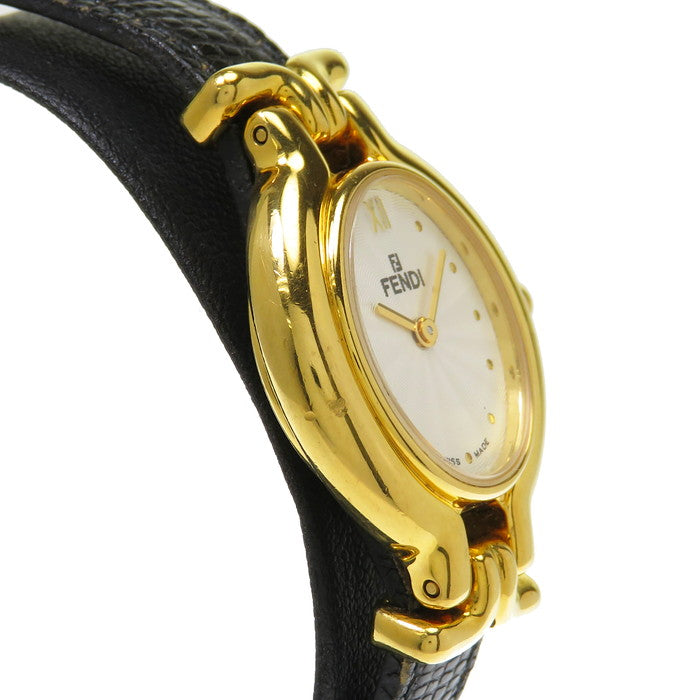 FENDI/フェンディ】 640L △替ベルトナシ 腕時計 GP クオーツ シルバー