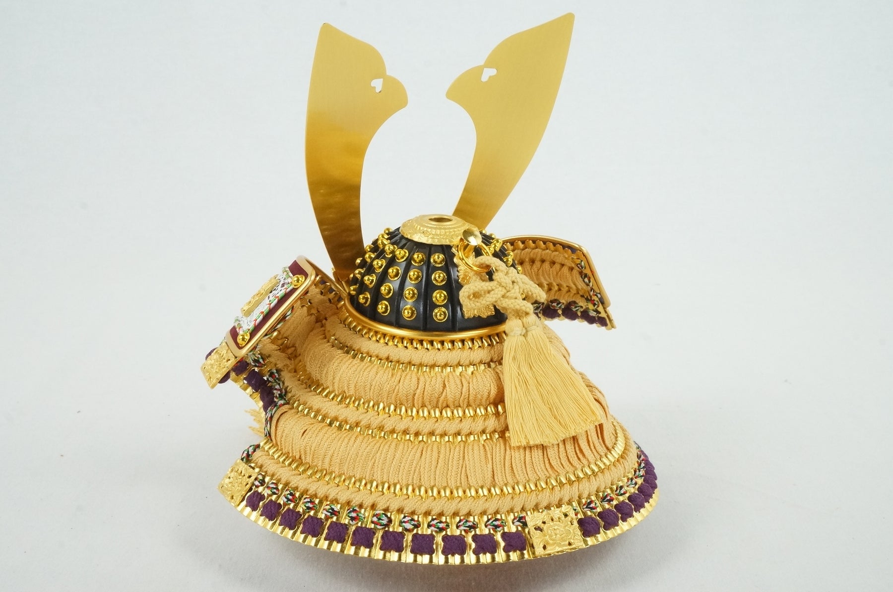 明光 兜飾り 純金箔押し8号 一徳作｜端午の節句 五月人形 兜