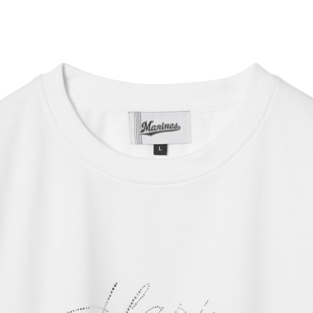 レディース】スクリプトMARINES ラインストーンPT長袖Tシャツ