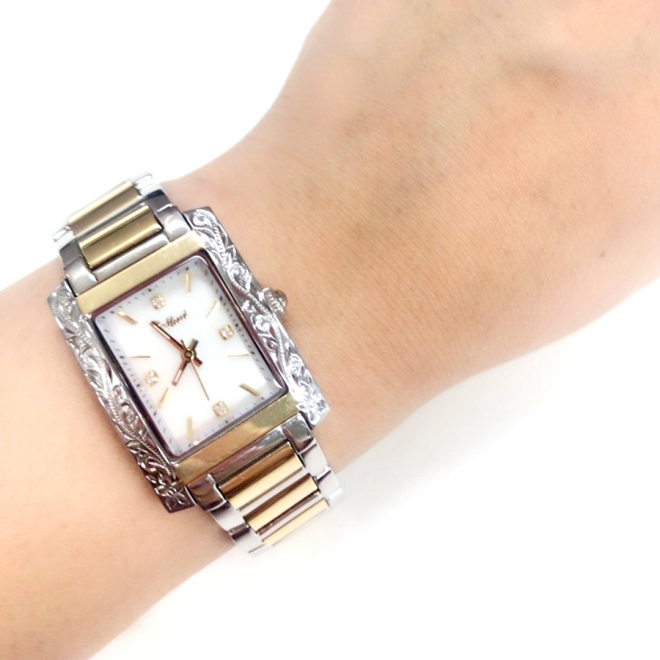 ハワイアンジュエリー/Stainless/Maxi×Vicenteコラボ SV/GD 腕時計