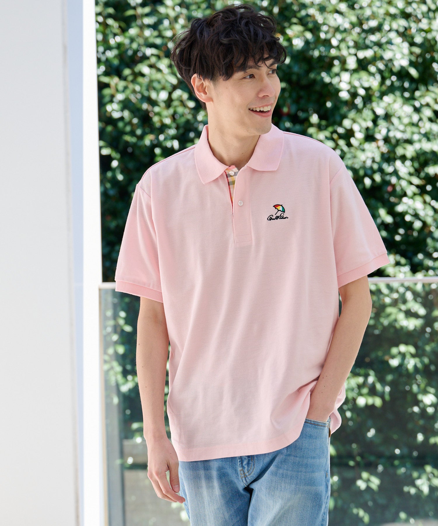 シェア カノコ ワンポイント刺繍半袖ポロシャツ（ポロシャツ/ユニ