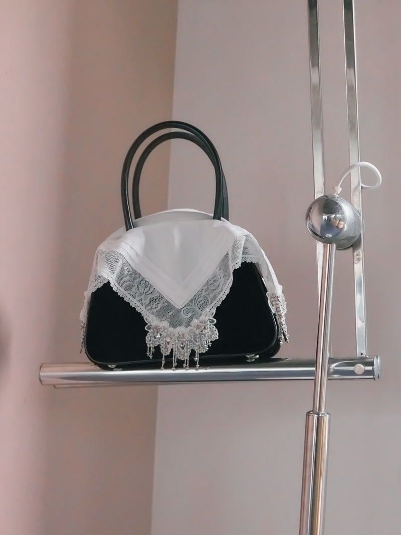 tanakadaisuke（タナカダイスケ）white handkerchief handbag レース