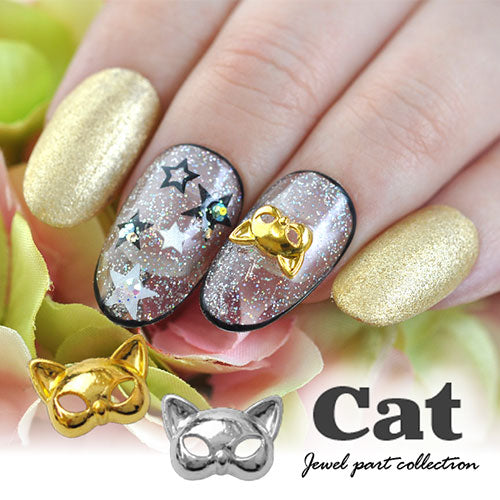 ネイルパーツ メタルパーツ ねこ 猫 ネコ 仮面 マスク small