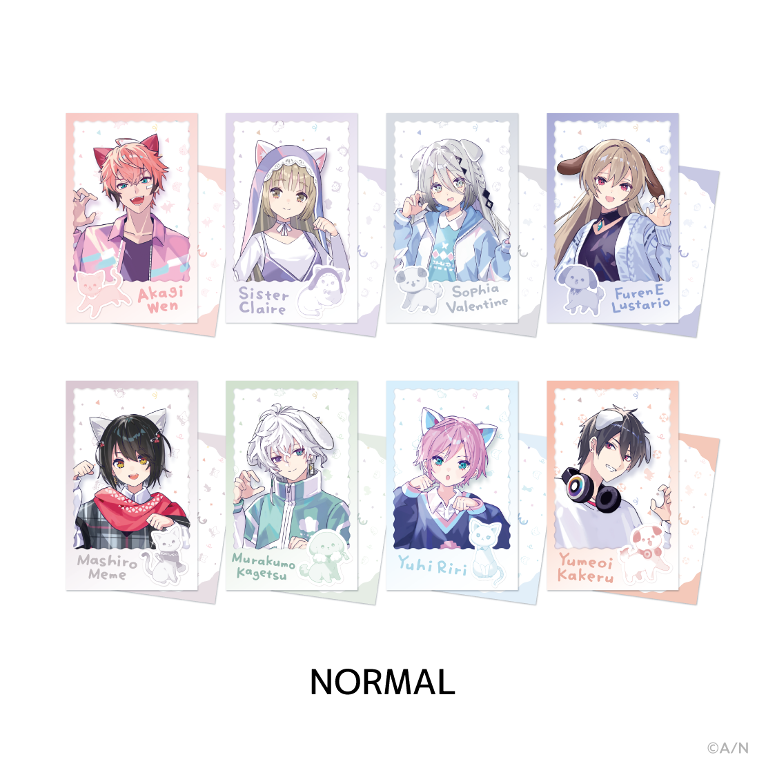 にじさんじ わんにゃんdays】ランダムチェキ風カード｜にじさんじ