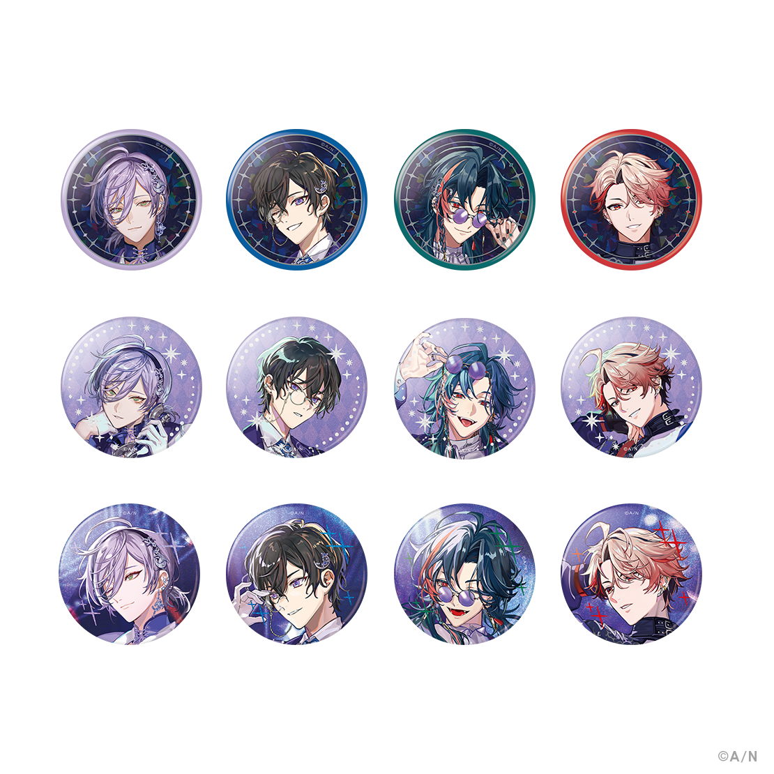 IMPACT】ランダムキラキラ缶バッジ 月組｜にじさんじオフィシャルストア