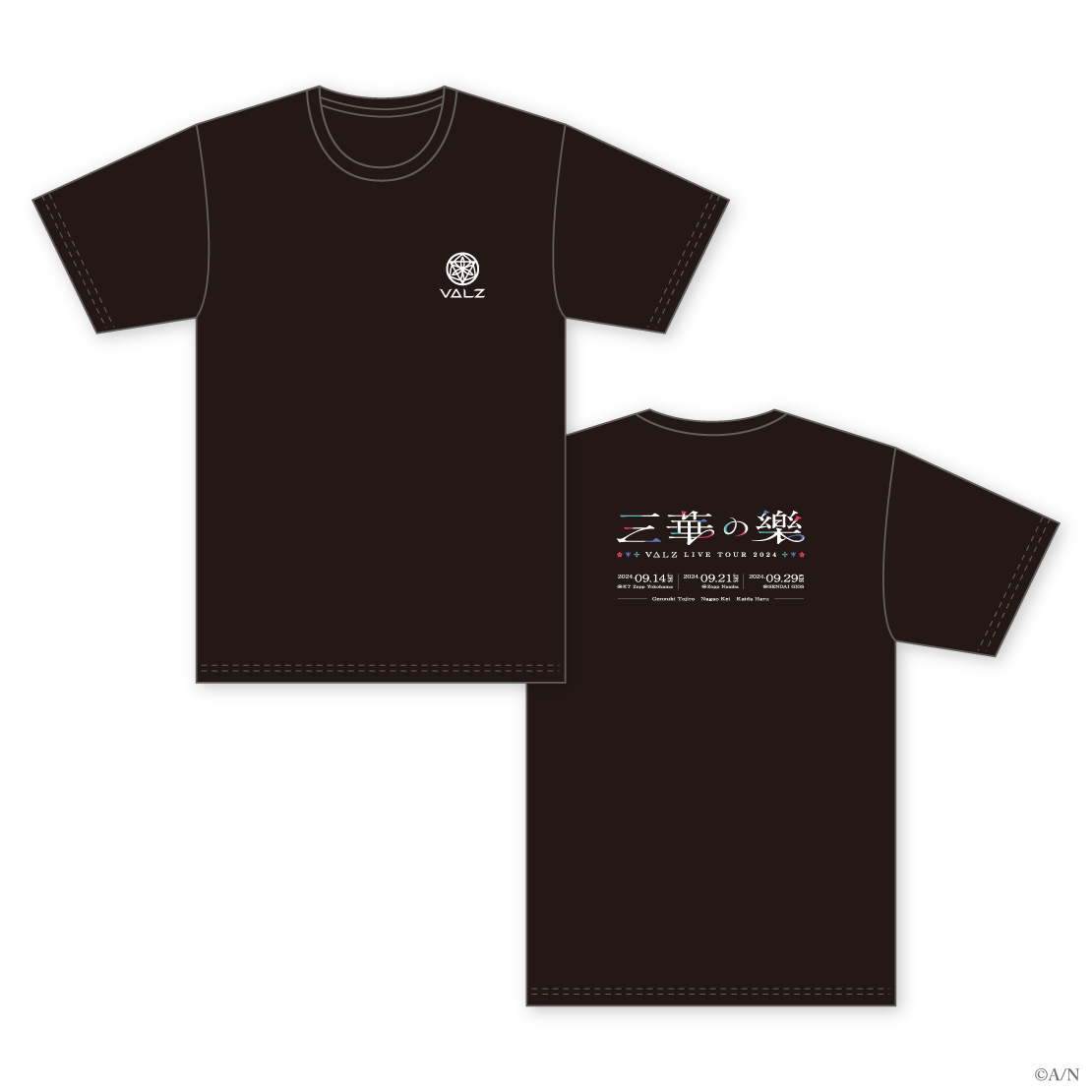 VΔLZ LIVE TOUR 2024 三華の樂】Tシャツ｜にじさんじオフィシャルストア