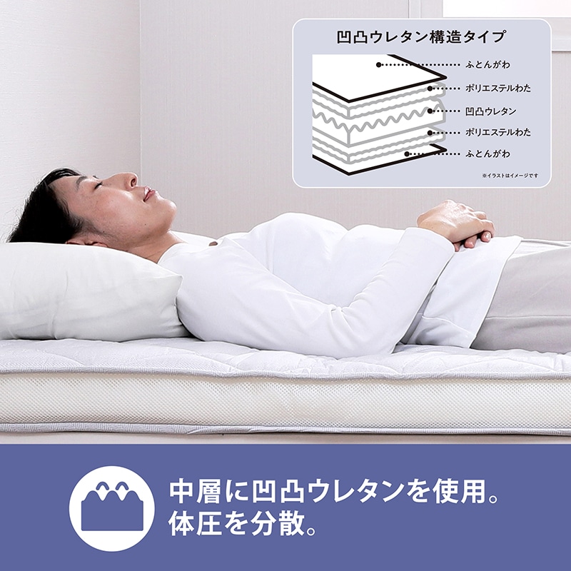 SEVENDAYS かたさが選べる敷きふとん ハード(（シングルロング）100