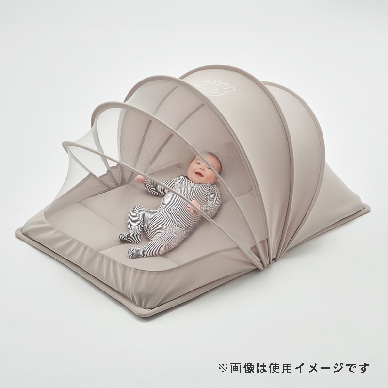 ミッフィー ベビーコンパクトベッド 90×60×47cm ベージュ 本体 生地