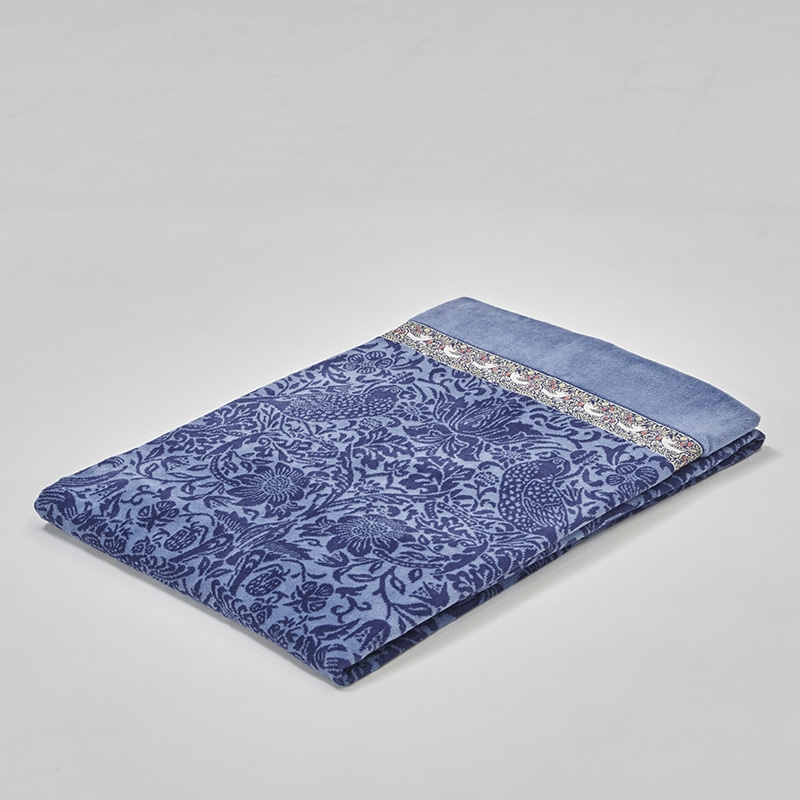 モリス ギャラリー タオルケット(（シングル）140×190cm ネイビー