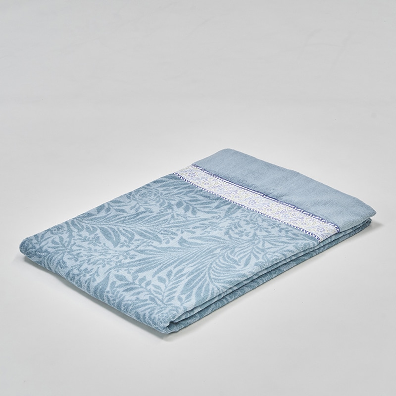 モリス ギャラリー タオルケット(（シングル）140×190cm ブルー): 毛布