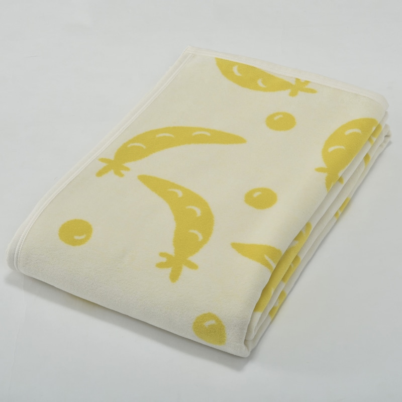 アツコマタノ 綿毛布（毛羽部分） （シングル）140×200cm グリーン