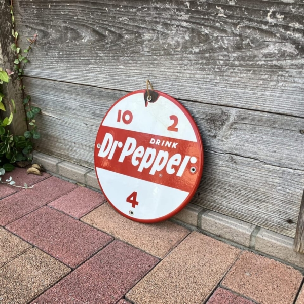 Dr.Pepper（ドクターペッパー）ヴィンテージ・ポーセリンサイン 「10-2