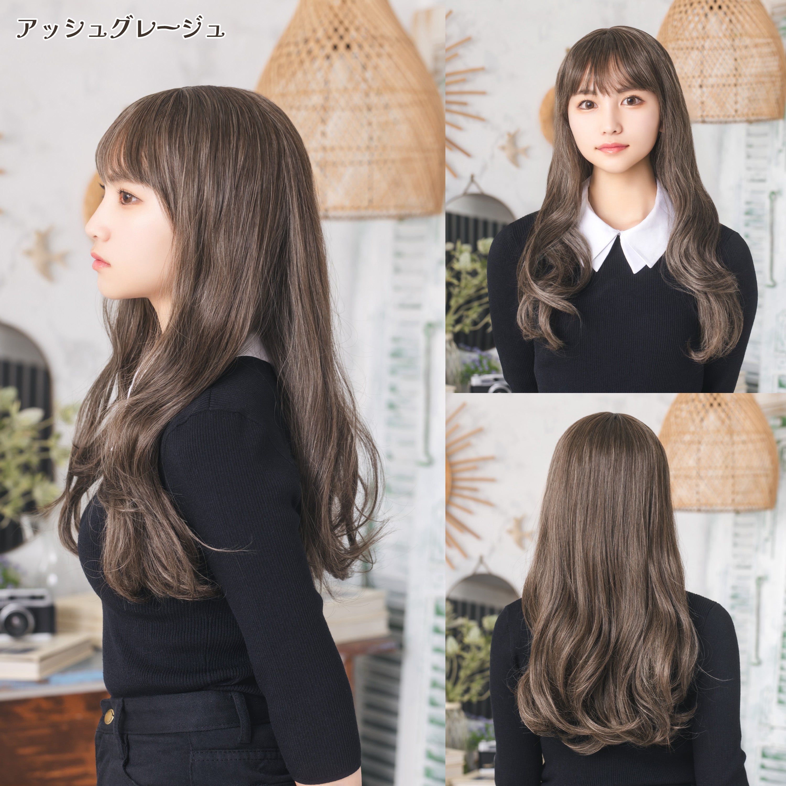 コスプレ WIGGY RICH ウェーブロング ウィッグ ファッションウィッグ