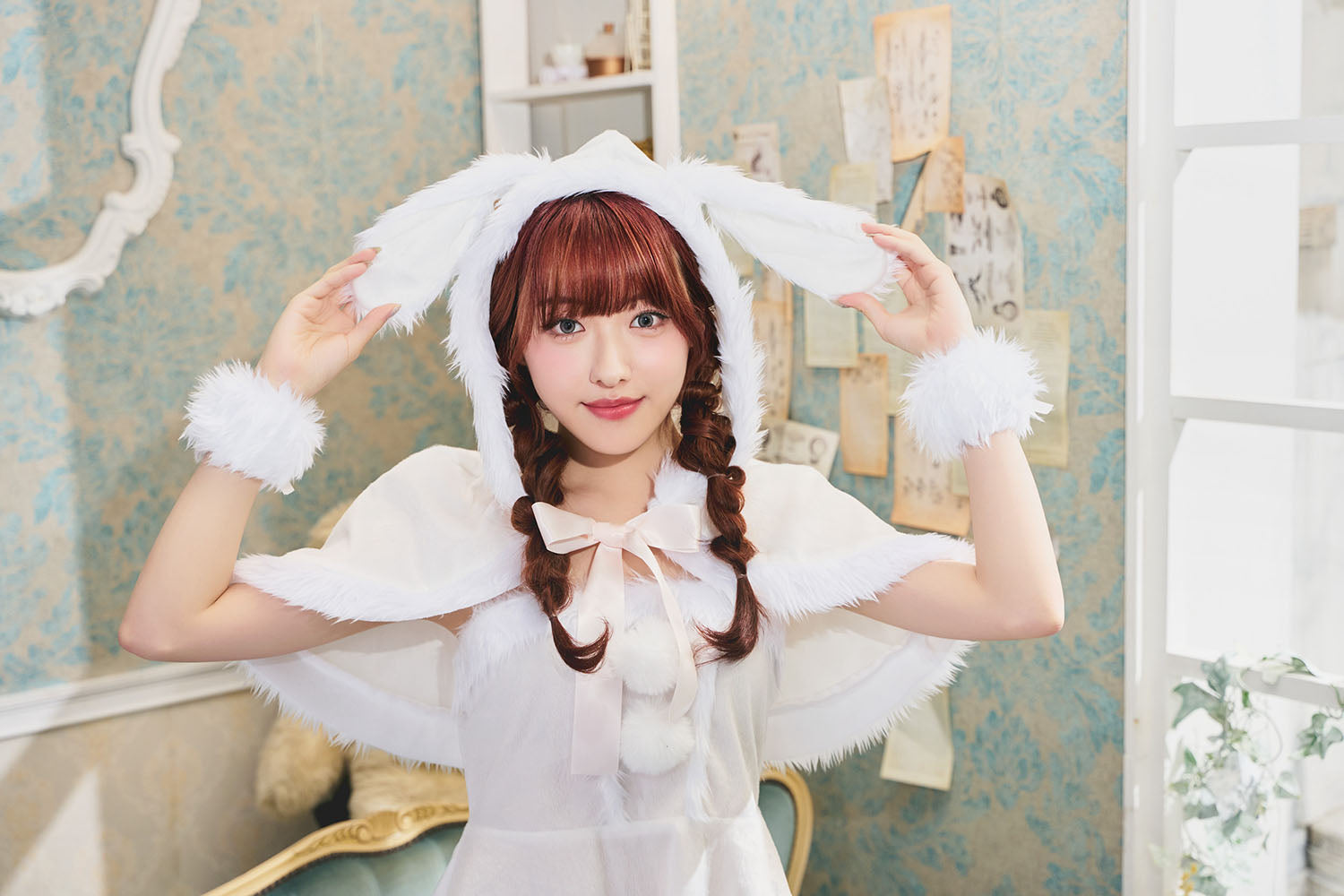 コスプレ クリスマス サンタ ミミノエル うさぎケープサンタ