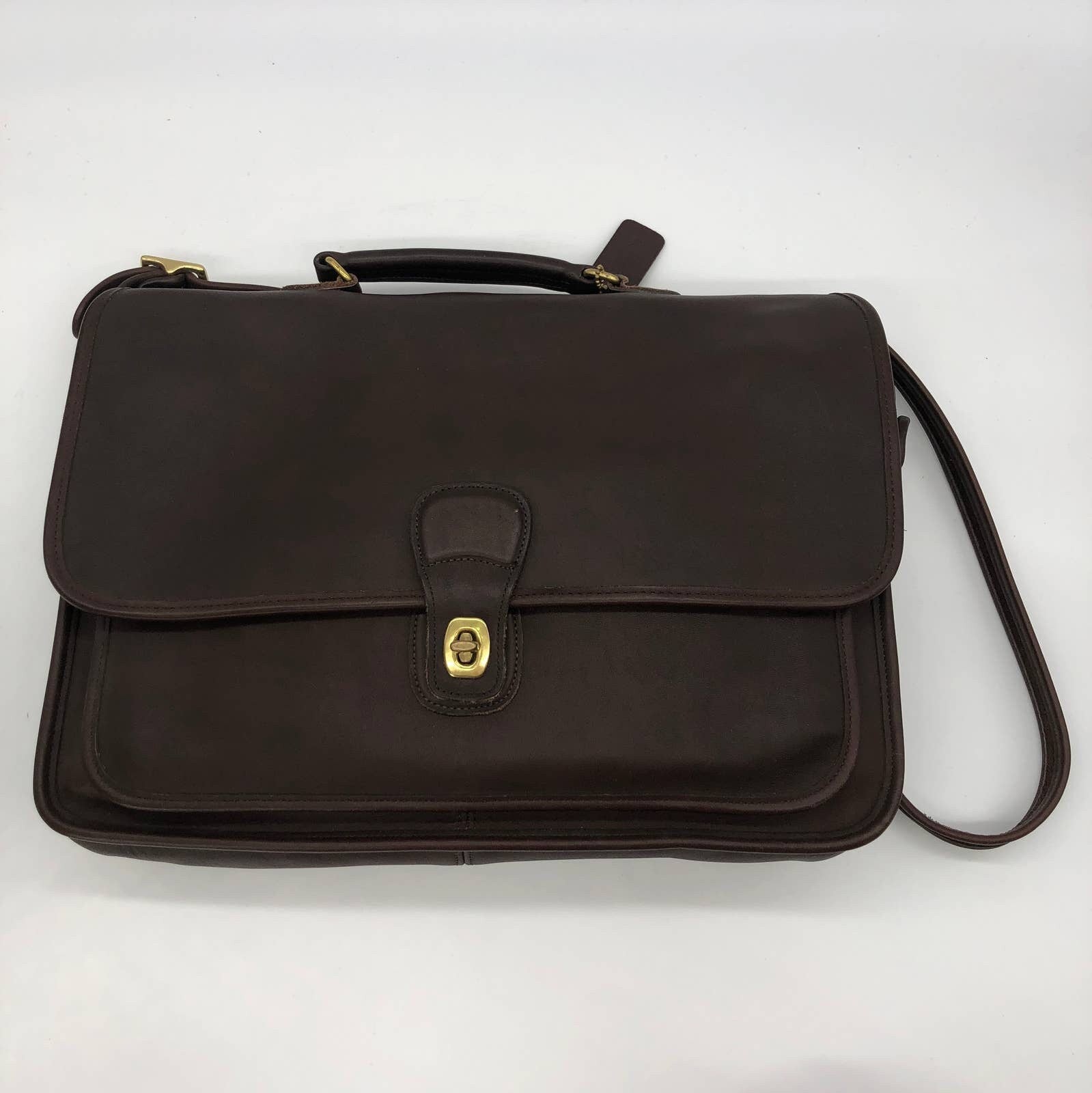 Vintage Coach Metropolitan Briefcase 5180 Mahogany 1999 Mexico