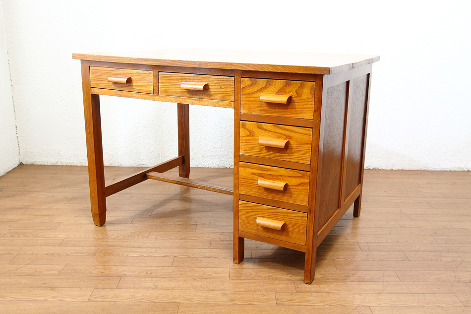 和骨董WA-COTTOO SHOWA-RETRO 片袖デスク｜アンティーク家具・照明の