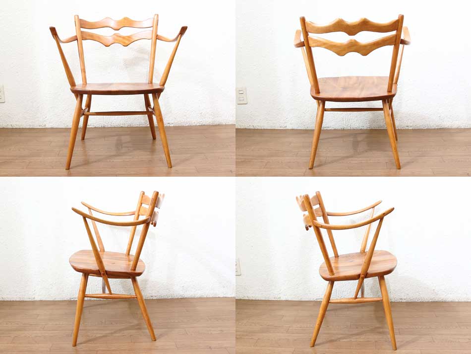 アーコールErcol ラダーバックカウホーンアームチェア ｜アンティーク